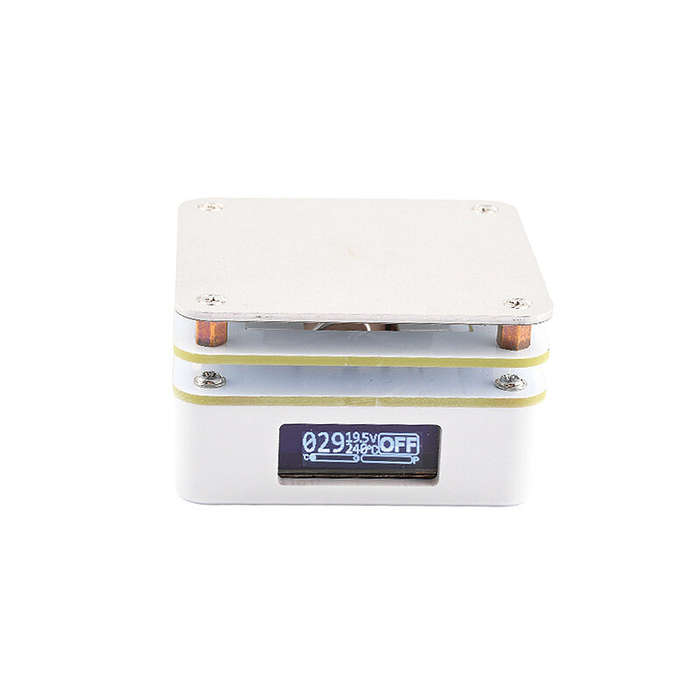 White - MHP30 PD65W Mini Hot Plate Digital Soldering Preheating Rework Station PCB SMD Board Solderi
