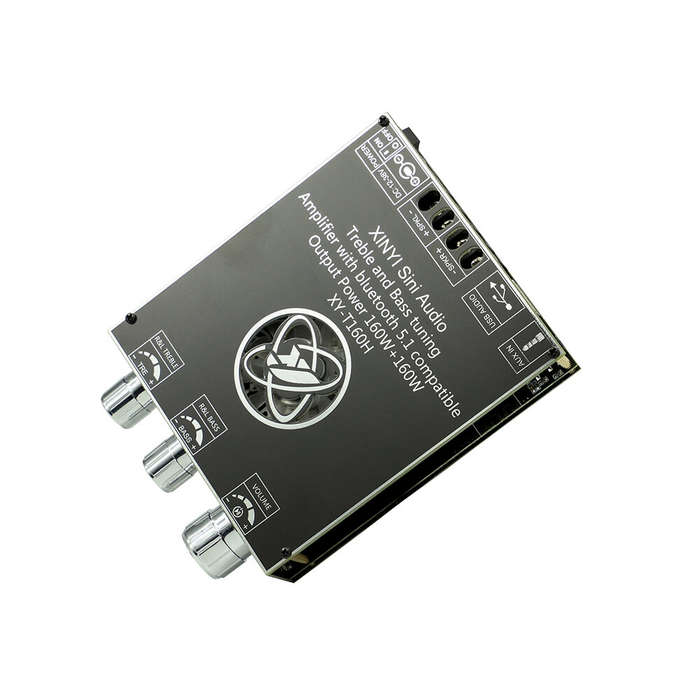 XY-T160H bluetooth 5.1 Dual Channel Stereo Audio Amplifier Board 160W2 High Low Pitch Adjustment Pow