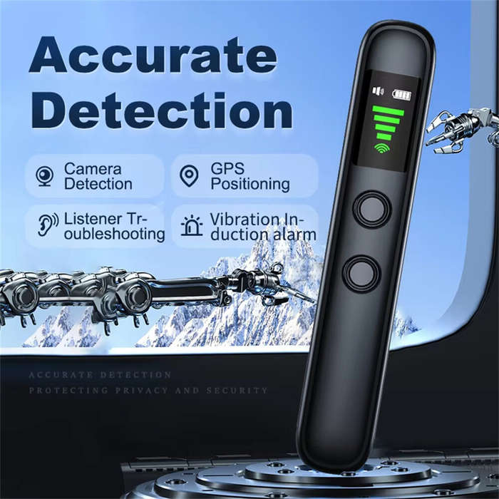 Black - T66 Infrared Camera Detector ProtectiveAlarm Multi-function Mini Wireless Signal Detector GP