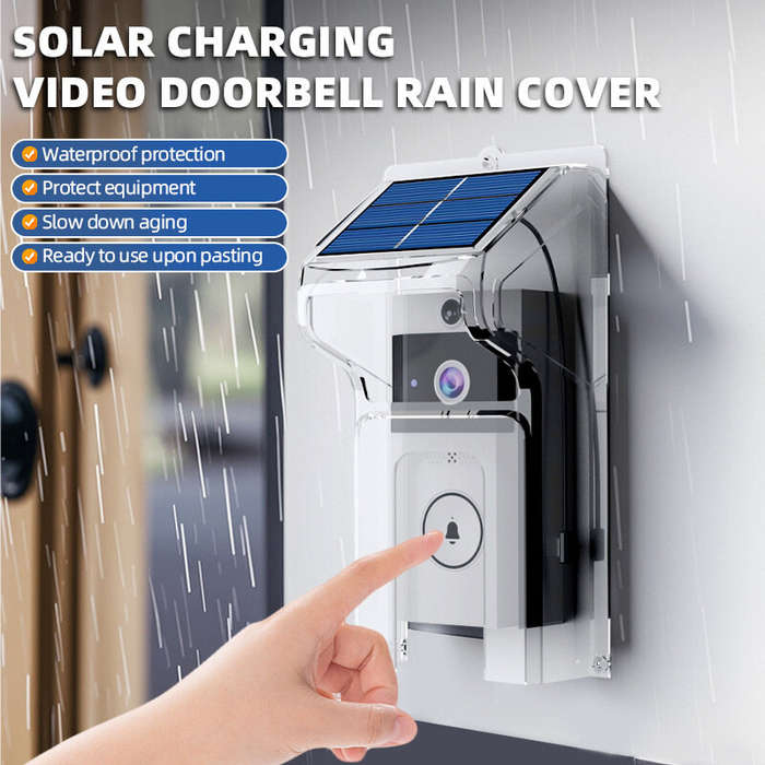 U9 Intelligent Visual Doorbell with Night Vision 720P HD Camera Two-Way Audio Solar-Powered Rainproo