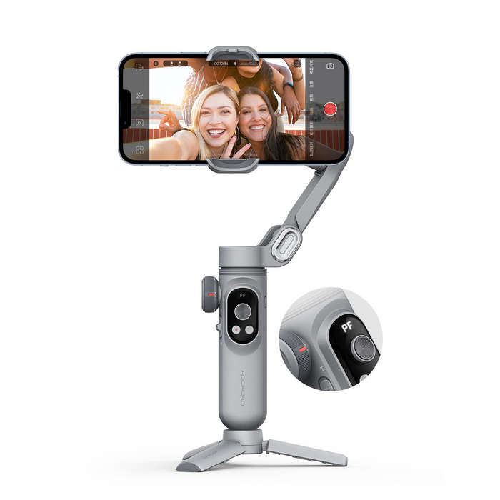 Aochuan Smart X Pro 3-axis Foldable Handheld Gimbal Focus Wheel Stabilizer Wireless Charging with Fi