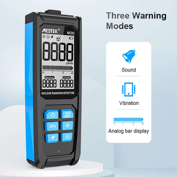 Mestek Nuclear Wastewater Geiger Counter Nuclear Radiation test Dosimeter X ray Radioactivity Tester
