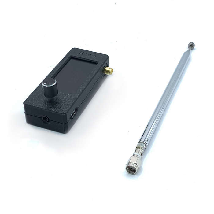 Black - SI4732 Pocket Radio Receiver ESP32-S3 Control 1.9" IPS Display Full Band LSB USB AM FM 800mA