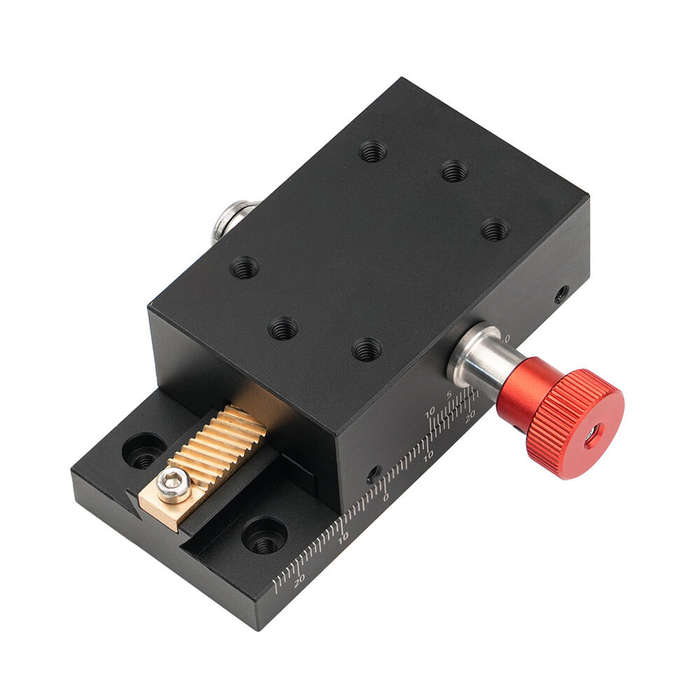 1 PCS - Dove Tail Displacement Platform 40mm Travel Range CNC Aluminum Alloy 0.01mm Precision Brass