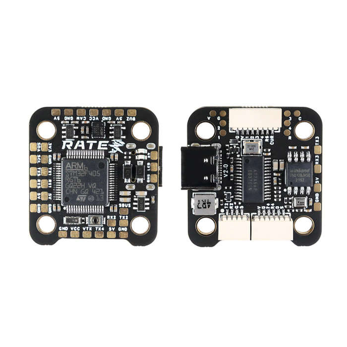F405 Stack - Rate F405 Flight Controller with 5V 12V BEC Output & 30A 3-6S ESC Mini Stack for Freest