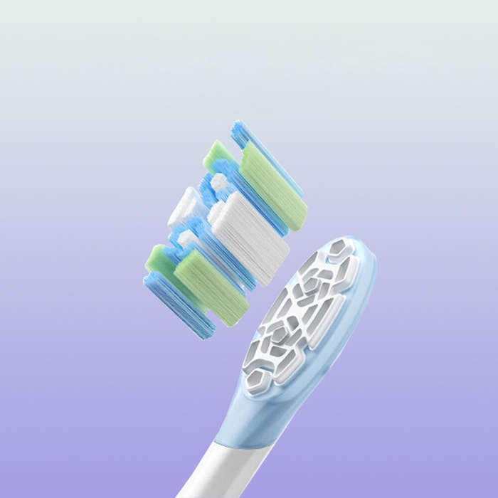 #B - 3PCS Replacement Toothbrush Head for XIAOMI Oscillation Electric Toothbrush MES609 & MES610
