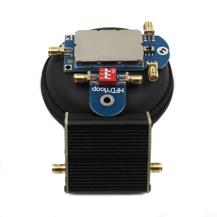 50K-500MHz Wideband Active Small Magnetic Loop Antenna LZ1AQ Amplifier HF AM FM VHF UHF SDR Receiver