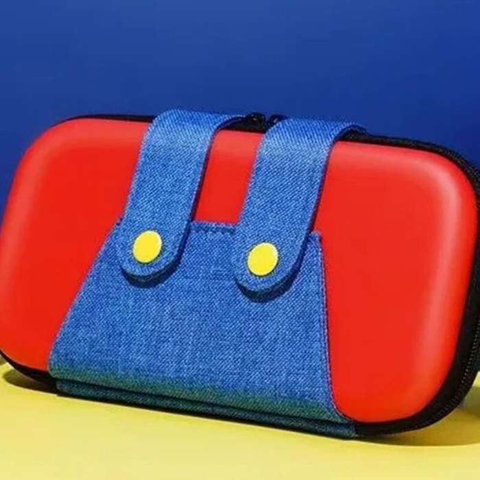 Red - Travel Case for Switch 2 Sturdy Waterproof Storage Bag with Protective Hard Shell Design for P