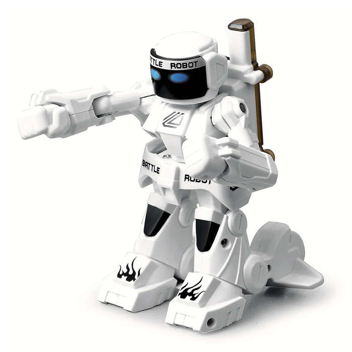 White - 2.4G RC Boxing Battle Robot Fighting Iintelligent Multi-Station Battle Interactive Toy