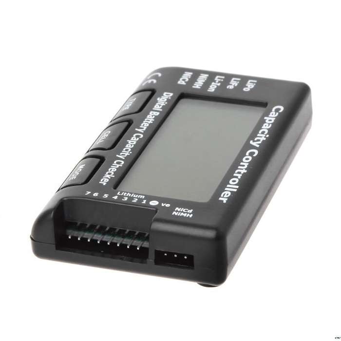 1-7S Digital Battery Capacity Tester Voltage Controller Power Display Liquid Crystal Test for RC Car