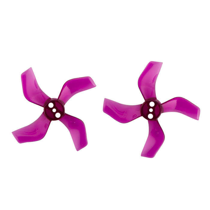 Clear Red - 4 Pairs Gemfan 1636 1.6x3.6x4 40mm 1.5mm Hole 4-blade Propeller for 1103 1105 RC Drone F
