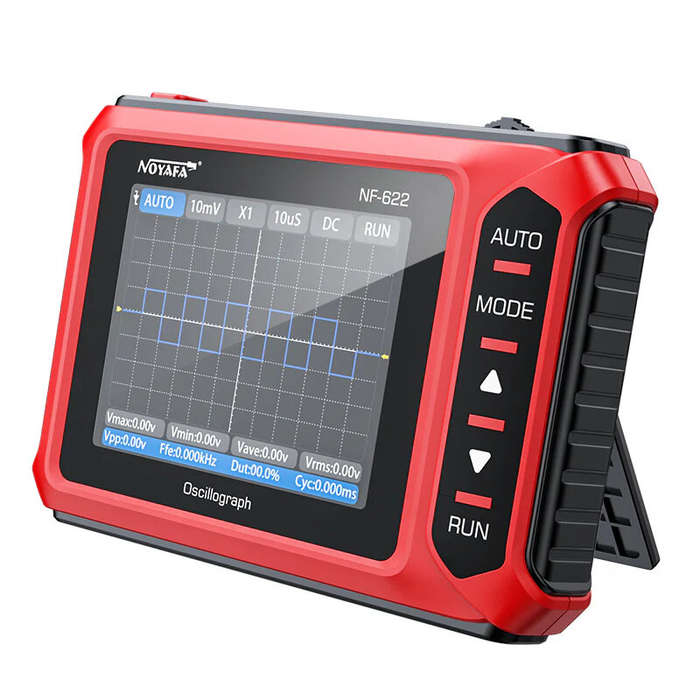 Red - NOYAFA NF-622 Mini Handheld Digital Oscilloscope 2.8 Inch TFT Display 2.5MS/S Sampling Rate Au