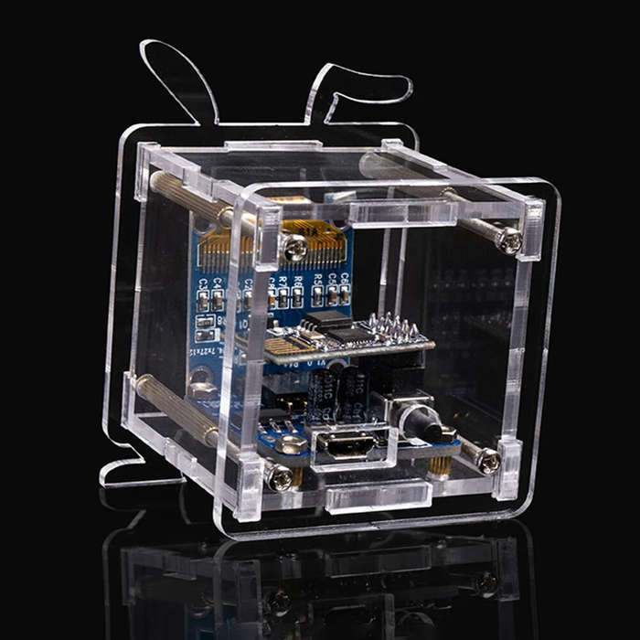 Transparent - 0.96 Inch ESP8266 Mini Weather Forecast Clock OLED Display Electronic Clock Diy Kit Su