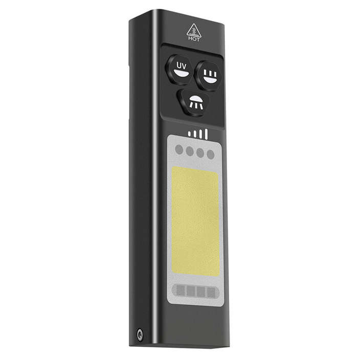 Black - SEEKNITE U7 SST40 1100LM Rechargeable EDC Flashlight With 365nm UV, White LED Combo and RGB