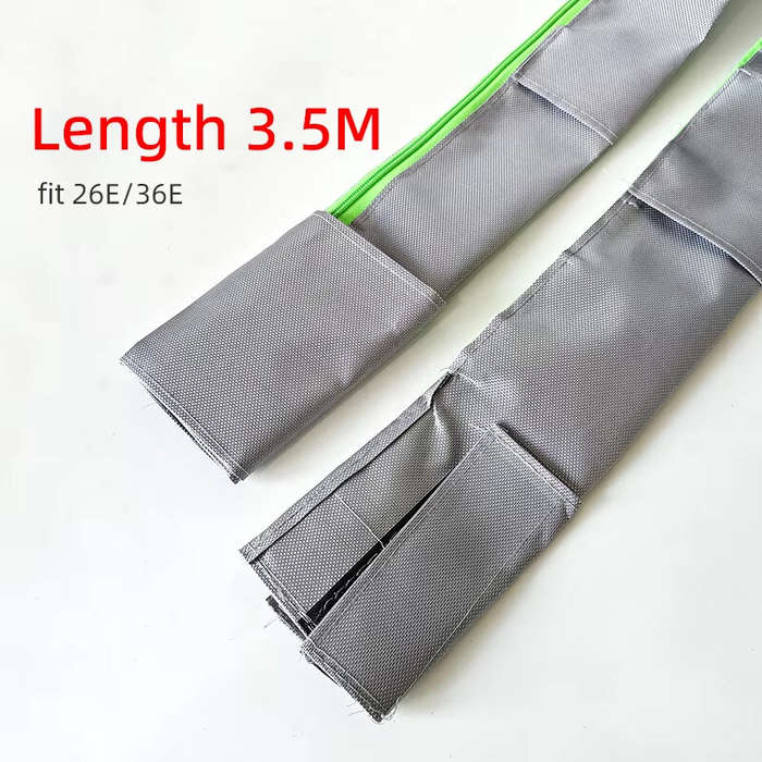 Grey & Green - 3.5m Dust Extractor Hose Sleeve Fits For Mirka Festool Vacuum Hose Cover Grey and Gre