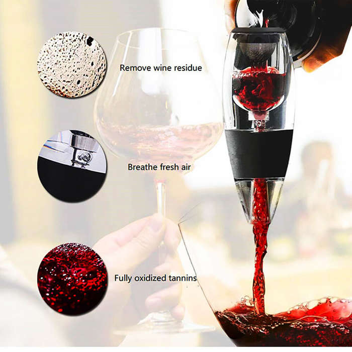 Black - Wine And White Wine Set Red Wine Quick Decanter Wine Pouring And Wine Separation Set Red Win