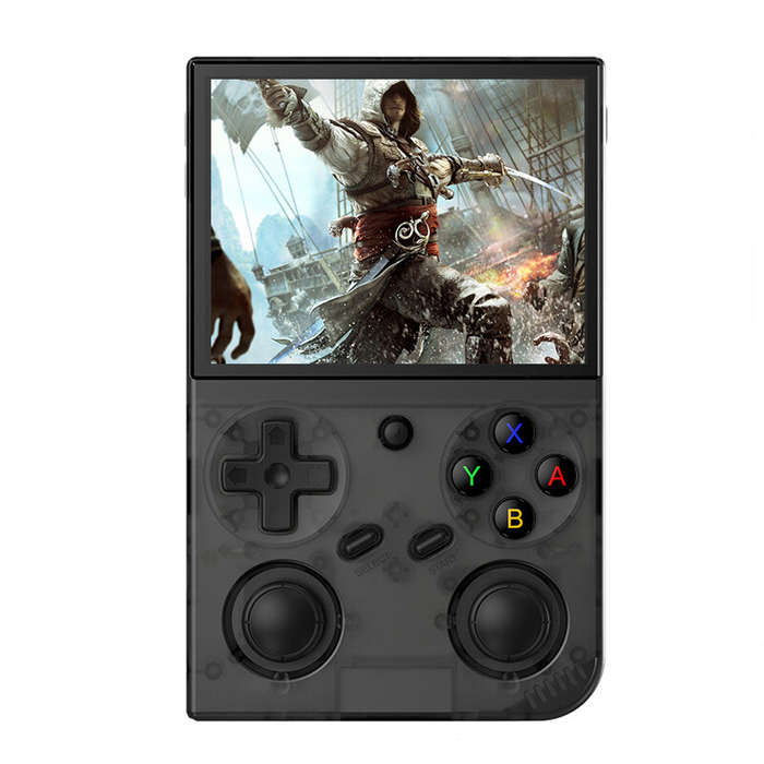 Purple - Coopreme G350 64G Retro Handheld Game Console 3.5-inch IPS Screen RK3326 Quad-core Dual Joy