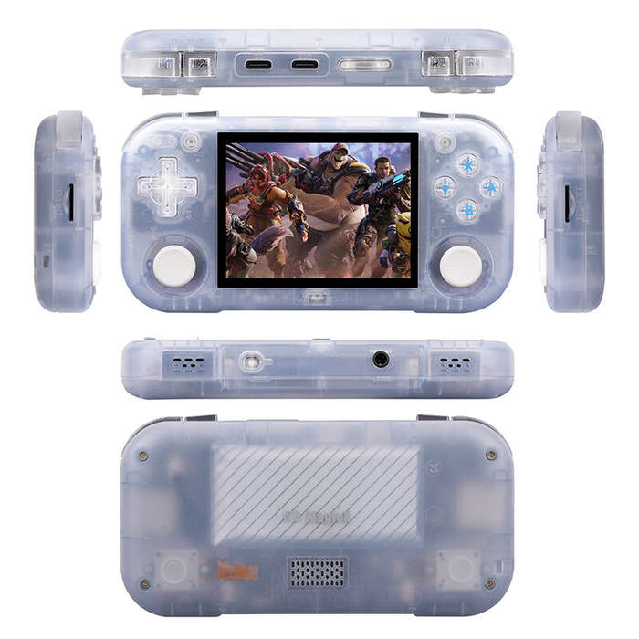 Purple - AMPOWN MINI ZERO 28 128G 11256+ Games Retro Handheld Gaming Console 2.8 Inch IPS Android Sy