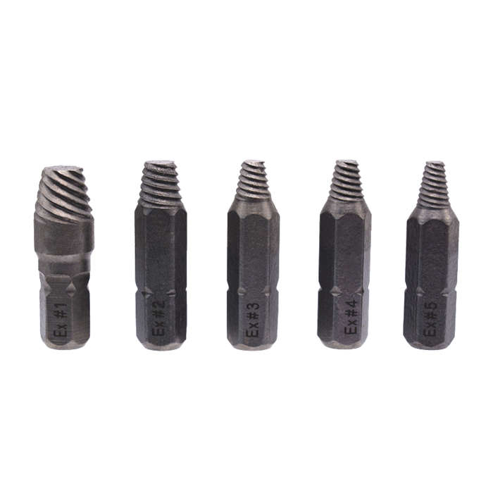 Drillpro 22pcs Damaged Screw Extractor Set for Broken Screw HSS Broken Bolt Extractor Screw Remover