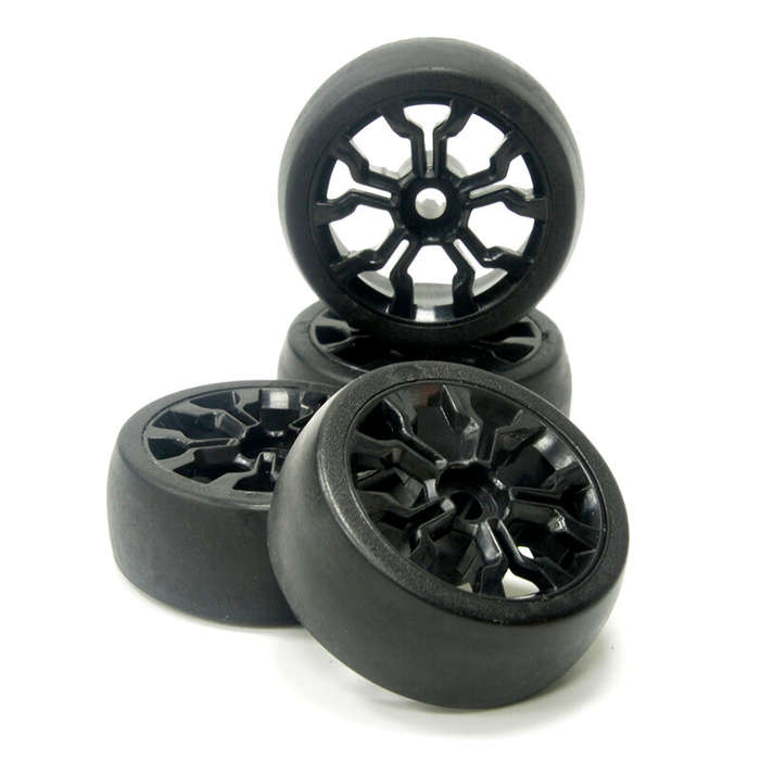 Gold - 4pcs HBX 2188A 2195 1/18 4WD RC Car Wheel Tire Black 88172 Glod 88173 Parts
