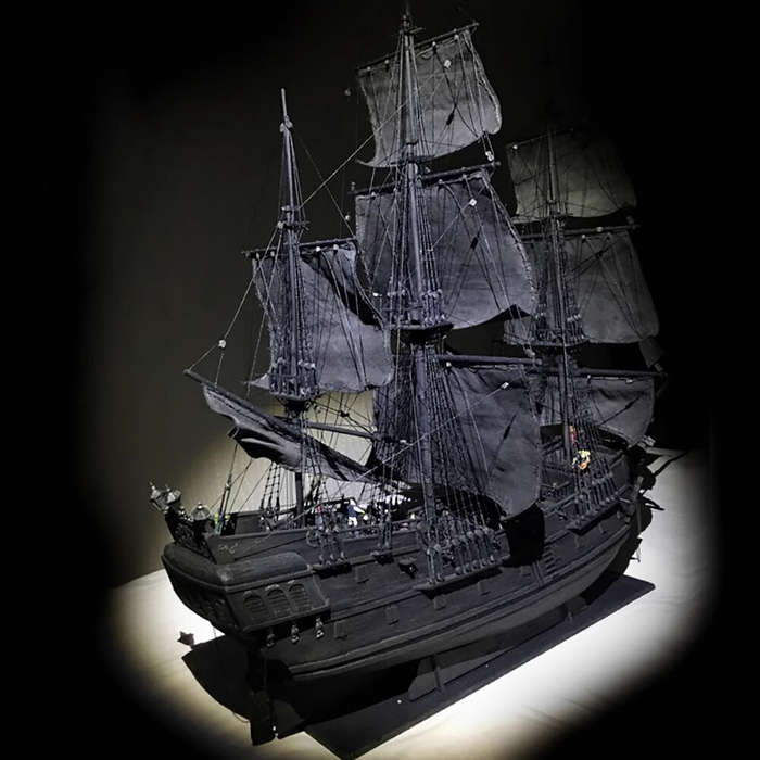 Ship - Black Pearl Ship 2024 Edition DIY Hand-assembled Wooden Ship Kit Model