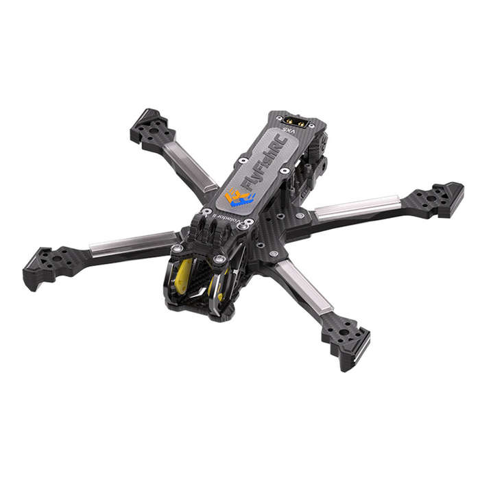 Yellow - FlyfishRC Volador II VX5 V2 225mm Wheelbase 5 Inch T700 Carbon Fiber Frame Kit Support DJI