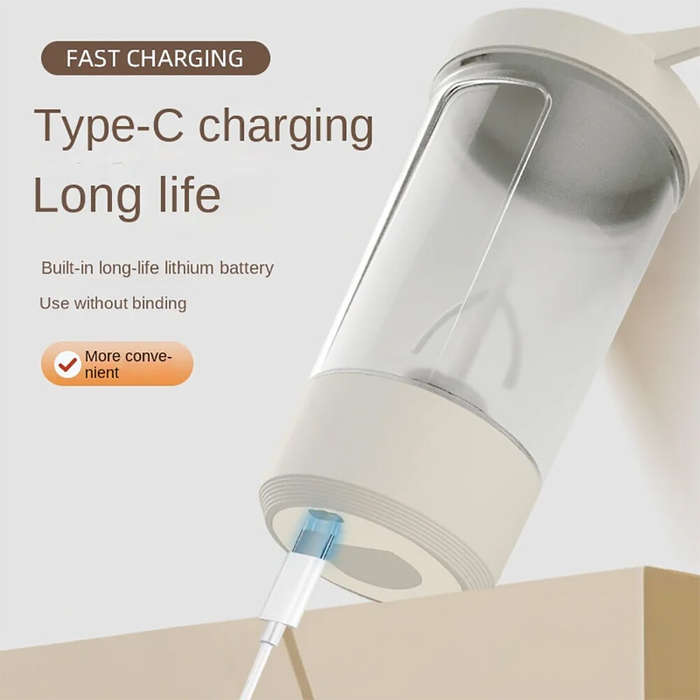 White - Automatic Shaker Cup Self-Stirring Shake Cup Usb Charging Shake Cup Suitable For Protein Sha