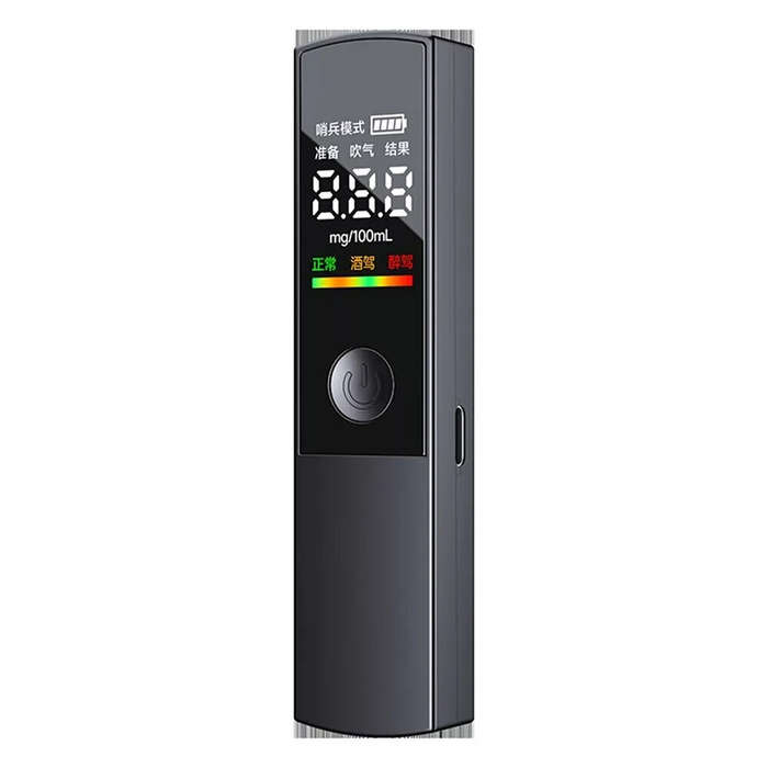 Pink - Portable High-Precision Alcohol Tester Breathalyzer Contactless Breath Sampling Home Car Brea