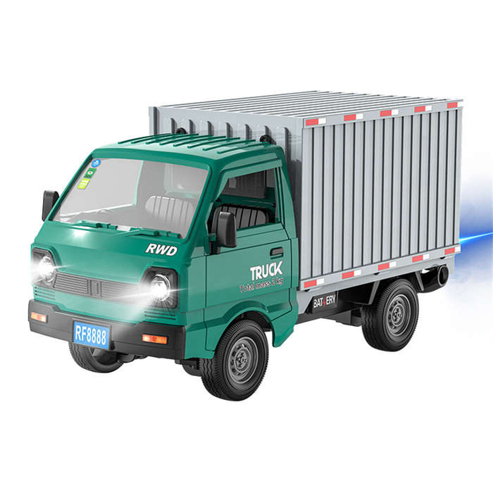 White - KFPLAN KF21-A/B 1/16 2.4G 2WD Van RC Car RTR for Children Toys With Spray LED Light Vehicle