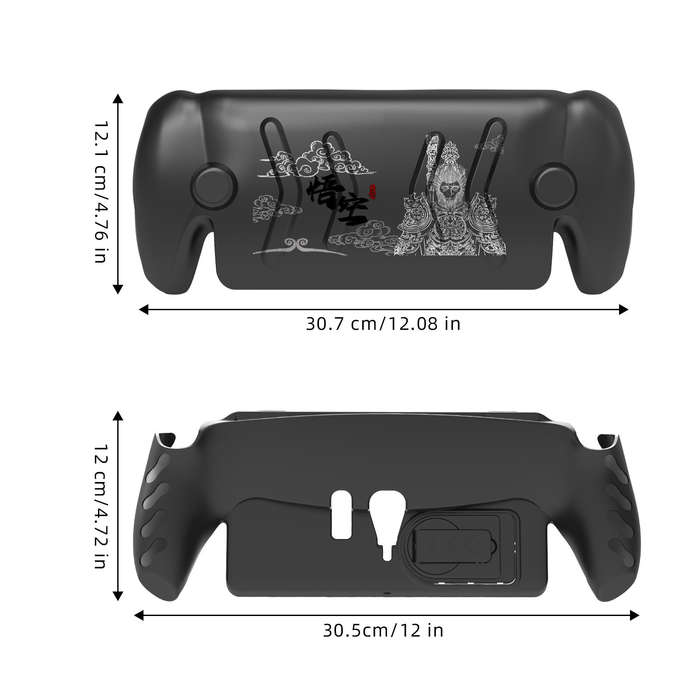 Black - [Black Myth: WuKong] JYS-P5188 Full Coverage TPU Protective Case with Detachable Face Cover