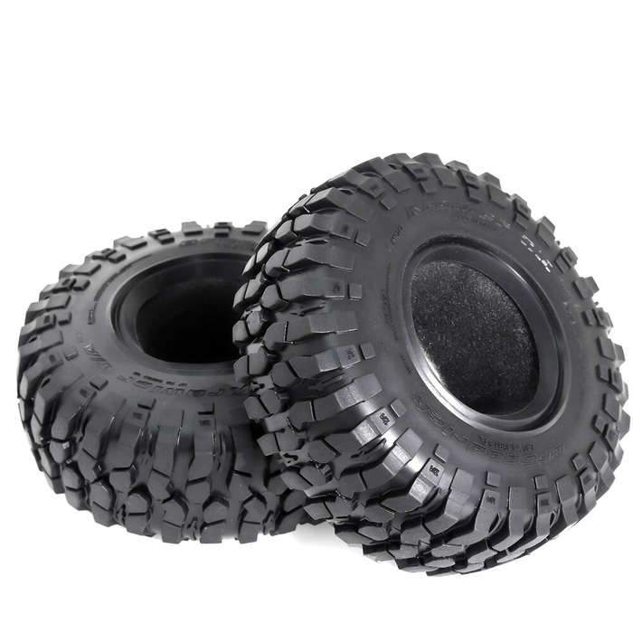 Black - 4PCS 1.9 Inches Tyres Tire Skin for 1/10 Rock Crawler Climbing Truck RC Cars Vehicles Models