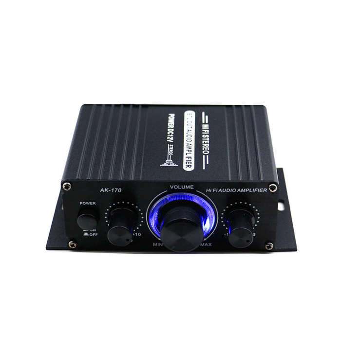 AK170 Hifi 12V Car Amplifier Home Stereo Subwoofer Amplifier Sound Speaker LED Display