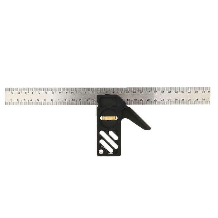 ENJOYWOOD Adjustable 300mm Aluminum Alloy Combination Square 45 90 Degree Angle Scriber Steel Ruler