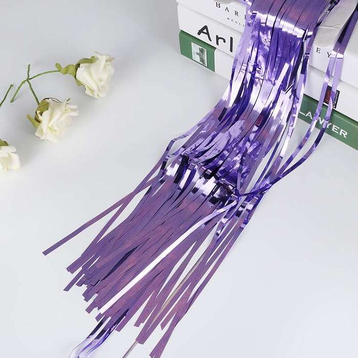 #1 - 1 x 2M Metallic Foil Fringe Door Curtains Party/Christmas/Birthday/Wedding Photo Booth Props Ba