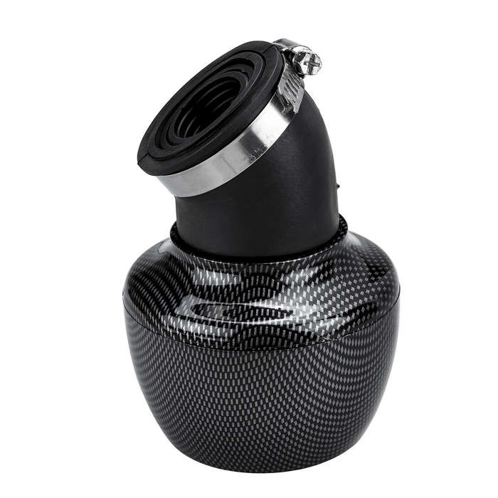 Red - 28-48mm 45 Angled Neck Motorcycle Air Intake Filter Universal
