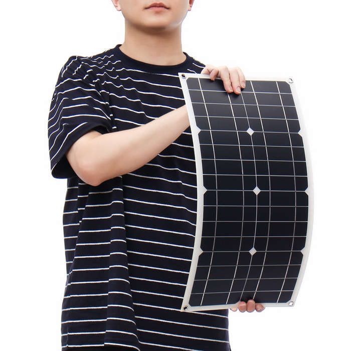 100W 18V Mono Solar Panel USB 12V/5V DC Monocrystalline Flexible Solar Charger For Car RV Boat Batte