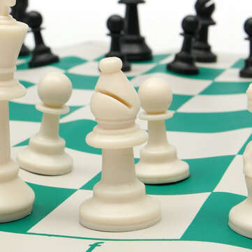 42.5x42.5cm Chess Game Set Folding Chess Traditional Game Adult Children Family Activity with Storag