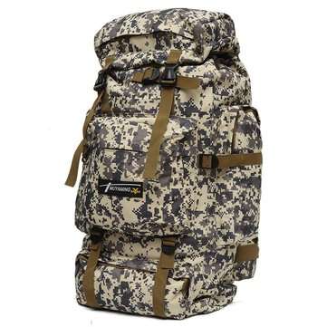 90L Outdoor Tactical Backpack Camping Hiking Climbing Mountaineering Bag Waterproof... (COLOR.: ACU)