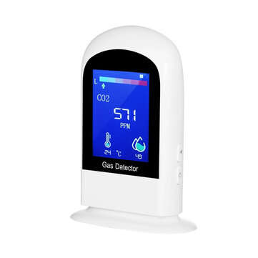 Rechargeable Carbon Dioxide Detector Portable LCD Digital CO2 Meter Carbon Dioxide Tester Temperatur