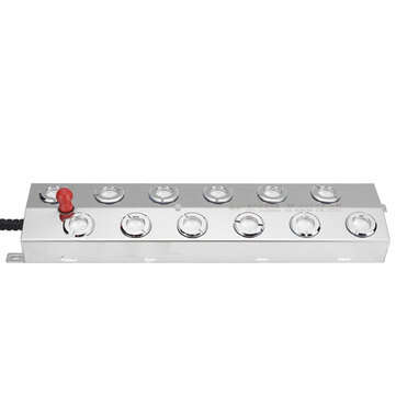 DC 48V 12 Head Ultrasonic Mist Maker Fogger Stainless Steel Air Humidifier Greenhouse For Hydroponic