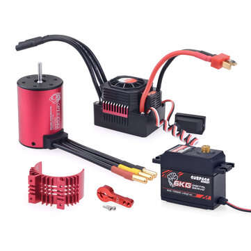 SURPASS HOBBY KK 3650 Brushless Motor 4500KV 60A Brushless ESC 6KG Metal Gear Digital Servo RC Car P