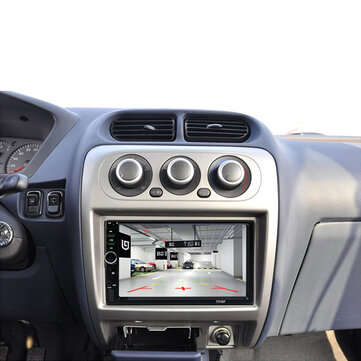 7018B 7 Inch Double Din Car MP5 Player IPS Full View Touch Screen Stereo FM Radio bluetooth with Bac