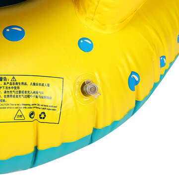 Baby Inflatable Swimming Float Ring PVC Lying Water Seat Boat Sunshade Pool Mattress with Canopy Kid