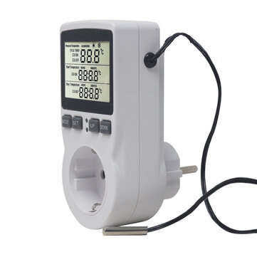 KT3100 Multi-Function Thermostat Temperature Controller Socket Outlet With Timer Switch 16A 220V Hea