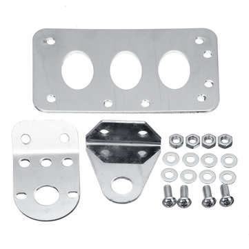 Motorcycle Side Mount License Plate Holder Number Taillight Bracket For Harley Chopper