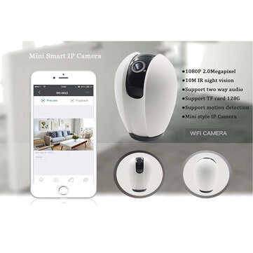 1080P WiFi HD Surveillance Smart White Camera Cloud Wireless IP Camera Intelligent Auto Tracking Of