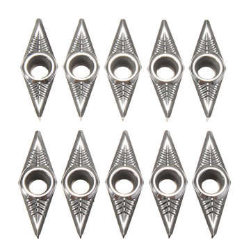10pcs VCGT160408-AK H01 VCGT332-AK Carbide Inserts Lathe Tool for Aluminum
