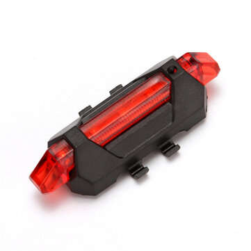 BIKIGHT Multi-Purpose LED Warning Light for Outdoor/Scooter Safety Flashlight USB Re... (COLOR: RED)