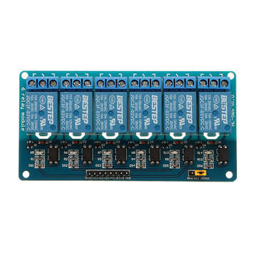 6 Channel 3.3V Relay Module Optocoupler Isolation Active Low BESTEP for Arduino - products that work
