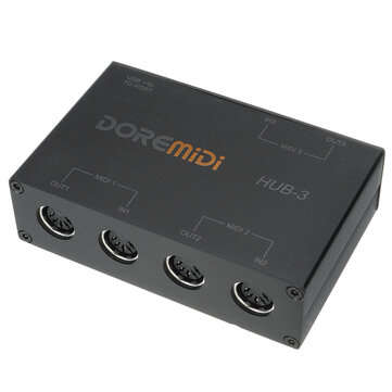 DOREMiDi HUB-3 MIDI 3X3 Box USB MIDI Interface MIDI Box MIDI Controller Adapter Converter